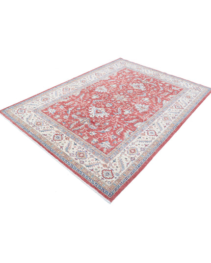 Ziegler 5' 8" X 7' 9" Hand Knotted Wool Rug 5' 8" X 7' 9" (173 X 236) / Red / Wool
