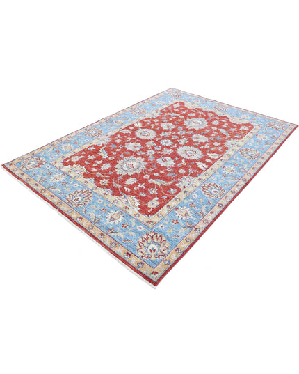 Ziegler 5' 7" X 8' 0" Hand Knotted Wool Rug 5' 7" X 8' 0" (170 X 244) / Red / Wool