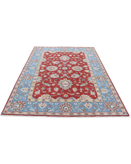 Ziegler 5' 7" X 8' 0" Hand Knotted Wool Rug 5' 7" X 8' 0" (170 X 244) / Red / Wool