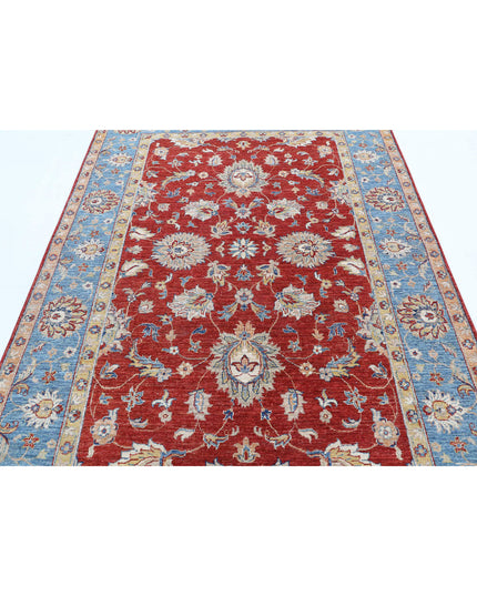 Ziegler 5' 7" X 8' 0" Hand Knotted Wool Rug 5' 7" X 8' 0" (170 X 244) / Red / Wool
