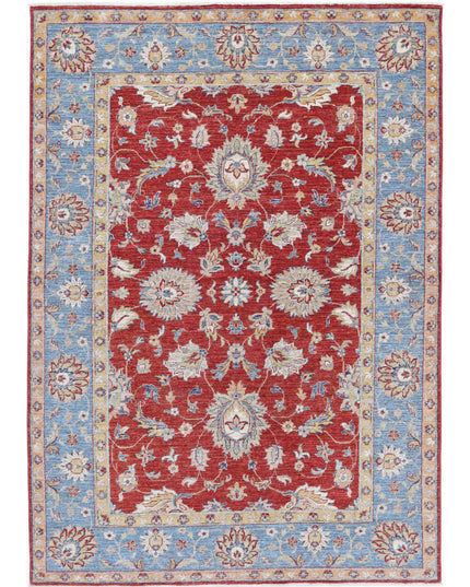 Ziegler 5' 7" X 8' 0" Hand Knotted Wool Rug 5' 7" X 8' 0" (170 X 244) / Red / Wool