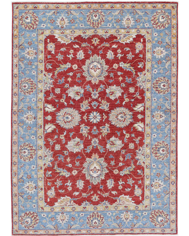 Ziegler 5' 7" X 8' 0" Hand Knotted Wool Rug 5' 7" X 8' 0" (170 X 244) / Red / Wool