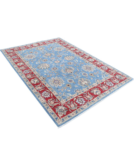 Ziegler 5' 7" X 7' 9" Hand Knotted Wool Rug 5' 7" X 7' 9" (170 X 236) / Blue / Wool