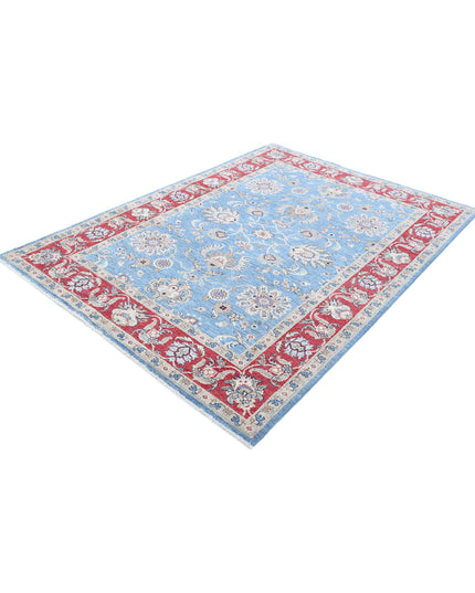 Ziegler 5' 7" X 7' 9" Hand Knotted Wool Rug 5' 7" X 7' 9" (170 X 236) / Blue / Wool