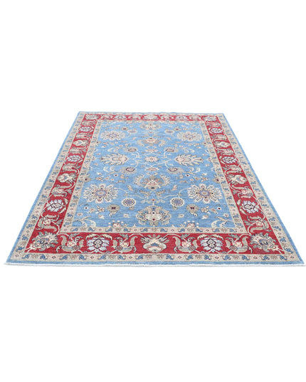 Ziegler 5' 7" X 7' 9" Hand Knotted Wool Rug 5' 7" X 7' 9" (170 X 236) / Blue / Wool