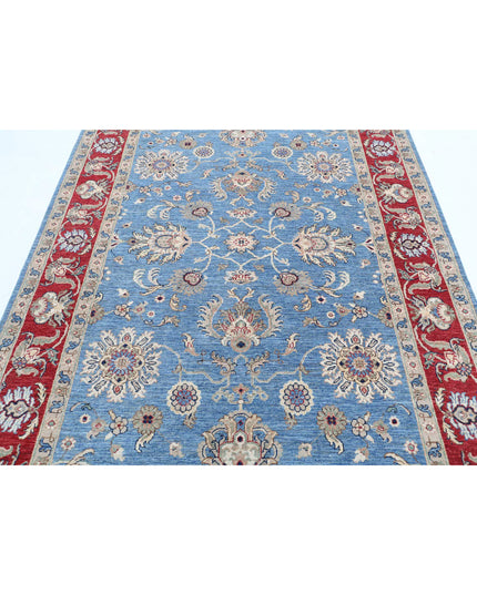 Ziegler 5' 7" X 7' 9" Hand Knotted Wool Rug 5' 7" X 7' 9" (170 X 236) / Blue / Wool