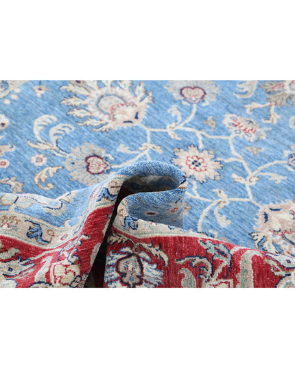 Ziegler 5' 7" X 7' 9" Hand Knotted Wool Rug 5' 7" X 7' 9" (170 X 236) / Blue / Wool