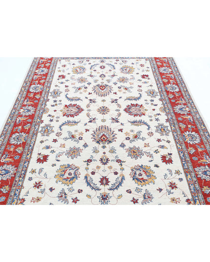 Ziegler 5' 8" X 8' 2" Hand Knotted Wool Rug 5' 8" X 8' 2" (173 X 249) / Ivory / Wool