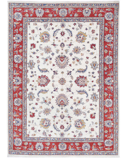 Ziegler 5' 8" X 8' 2" Hand Knotted Wool Rug 5' 8" X 8' 2" (173 X 249) / Ivory / Wool