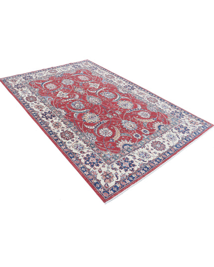 Ziegler 5' 4" X 8' 0" Hand Knotted Wool Rug 5' 4" X 8' 0" (162 X 244) / Red / Wool