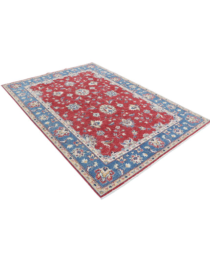 Ziegler 5' 6" X 7' 6" Hand Knotted Wool Rug 5' 6" X 7' 6" (168 X 229) / Red / Wool