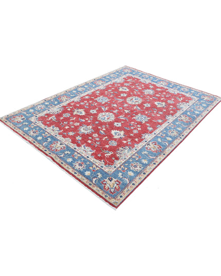 Ziegler 5' 6" X 7' 6" Hand Knotted Wool Rug 5' 6" X 7' 6" (168 X 229) / Red / Wool