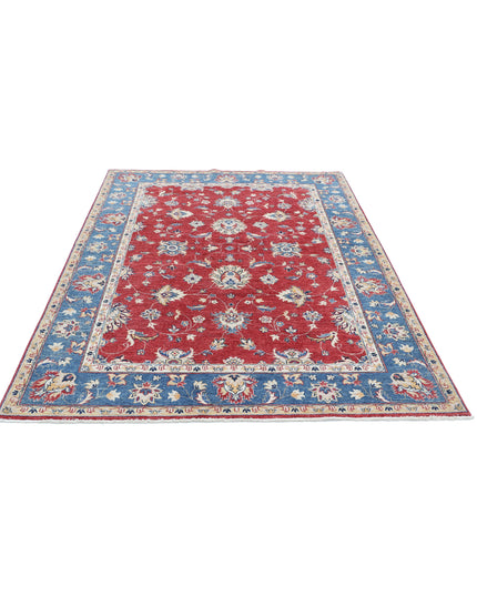 Ziegler 5' 6" X 7' 6" Hand Knotted Wool Rug 5' 6" X 7' 6" (168 X 229) / Red / Wool