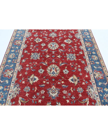 Ziegler 5' 6" X 7' 6" Hand Knotted Wool Rug 5' 6" X 7' 6" (168 X 229) / Red / Wool