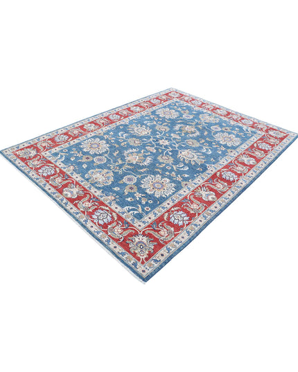 Ziegler 5' 6" X 8' 2" Hand Knotted Wool Rug 5' 6" X 8' 2" (168 X 249) / Red / Wool