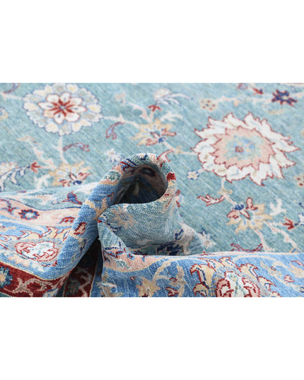 Ziegler 6' 4" X 6' 3" Hand Knotted Wool Rug 6' 4" X 6' 3" (193 X 191) / Green / Wool