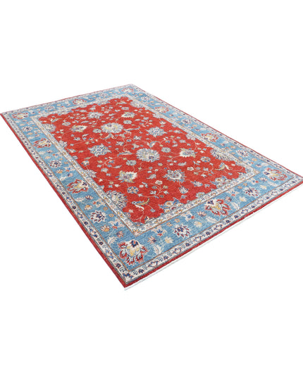 Ziegler 5' 5" X 7' 10" Hand Knotted Wool Rug 5' 5" X 7' 10" (165 X 239) / Red / Wool