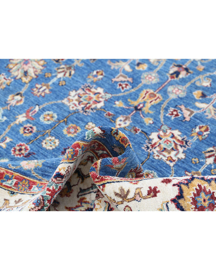Ziegler 5' 6" X 7' 9" Hand Knotted Wool Rug 5' 6" X 7' 9" (168 X 236) / Blue / Wool