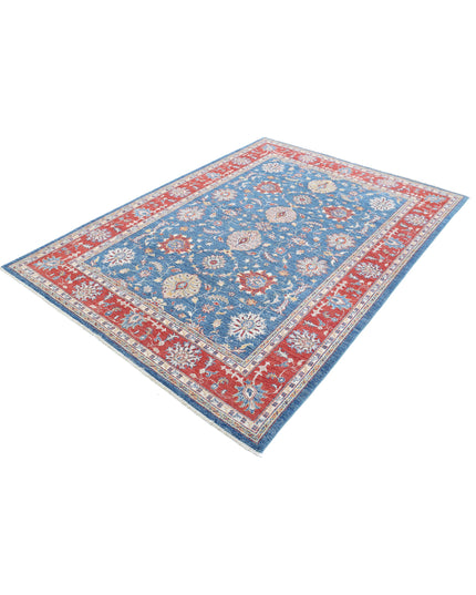 Ziegler 5' 7" X 7' 8" Hand Knotted Wool Rug 5' 7" X 7' 8" (170 X 234) / Blue / Wool
