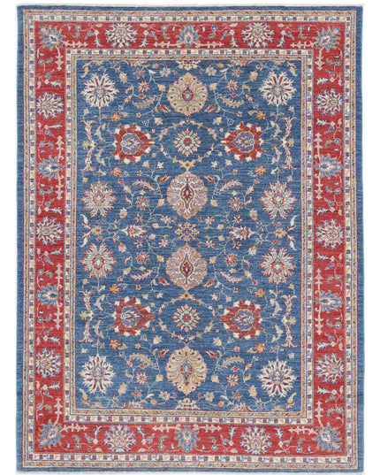 Ziegler 5' 7" X 7' 8" Hand Knotted Wool Rug 5' 7" X 7' 8" (170 X 234) / Blue / Wool
