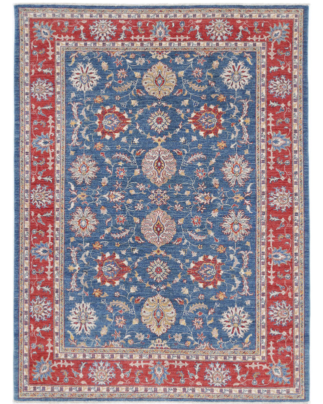 Ziegler 5' 7" X 7' 8" Hand Knotted Wool Rug 5' 7" X 7' 8" (170 X 234) / Blue / Wool