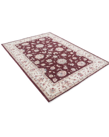 Ziegler 5' 7" X 7' 7" Hand Knotted Wool Rug 5' 7" X 7' 7" (170 X 231) / Burgundy / Wool