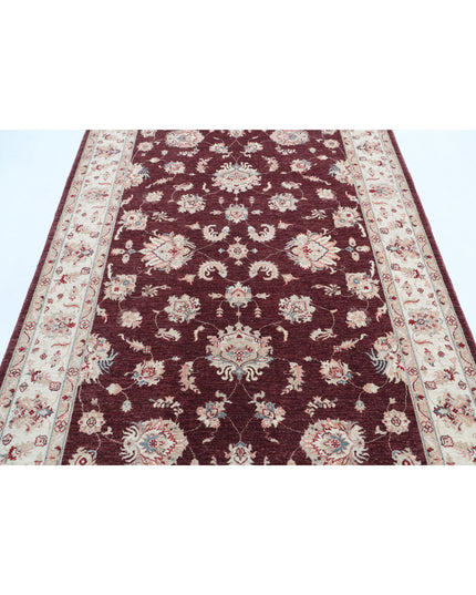 Ziegler 5' 7" X 7' 7" Hand Knotted Wool Rug 5' 7" X 7' 7" (170 X 231) / Burgundy / Wool