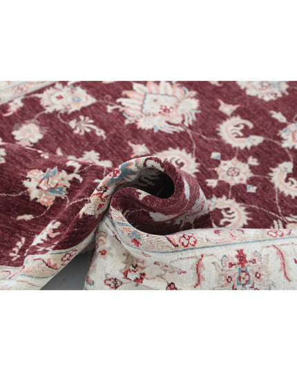 Ziegler 5' 7" X 7' 7" Hand Knotted Wool Rug 5' 7" X 7' 7" (170 X 231) / Burgundy / Wool