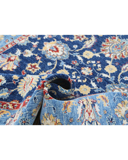 Ziegler 5' 8" X 7' 10" Hand Knotted Wool Rug 5' 8" X 7' 10" (173 X 239) / Blue / Wool