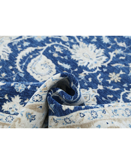 Ziegler 5' 6" X 7' 11" Hand Knotted Wool Rug 5' 6" X 7' 11" (168 X 241) / Blue / Wool