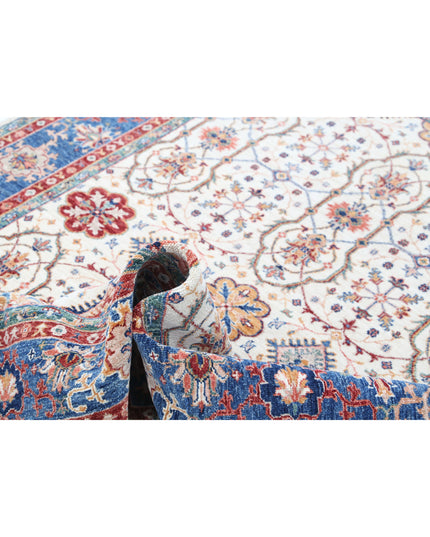 Ziegler 5' 6" X 7' 6" Hand Knotted Wool Rug 5' 6" X 7' 6" (168 X 229) / Ivory / Wool