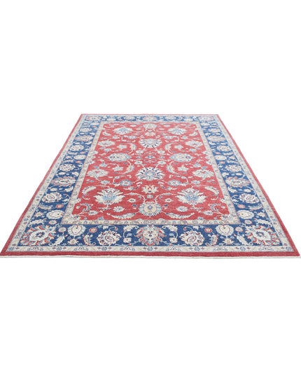 Ziegler 6' 8" X 9' 8" Hand Knotted Wool Rug 6' 8" X 9' 8" (203 X 295) / Red / Wool
