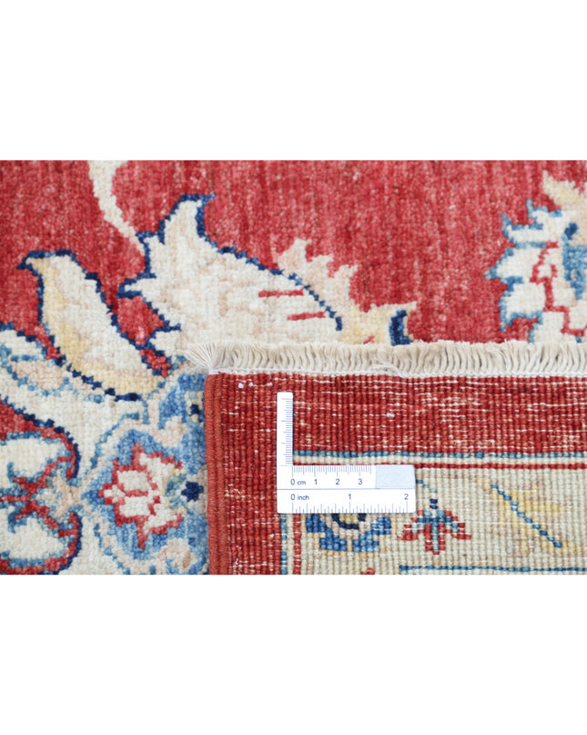 Ziegler 6' 8" X 9' 8" Hand Knotted Wool Rug 6' 8" X 9' 8" (203 X 295) / Red / Wool
