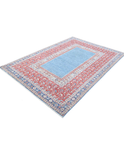 Ziegler 5' 8" X 8' 3" Hand Knotted Wool Rug 5' 8" X 8' 3" (173 X 251) / Blue / Wool