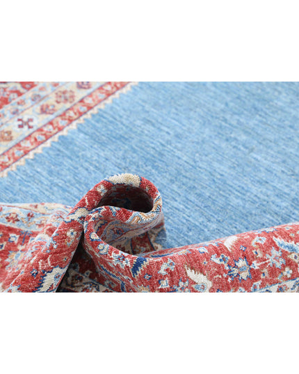 Ziegler 5' 8" X 8' 3" Hand Knotted Wool Rug 5' 8" X 8' 3" (173 X 251) / Blue / Wool