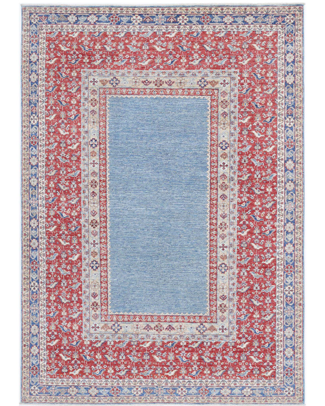 Ziegler 5' 8" X 8' 3" Hand Knotted Wool Rug 5' 8" X 8' 3" (173 X 251) / Blue / Wool