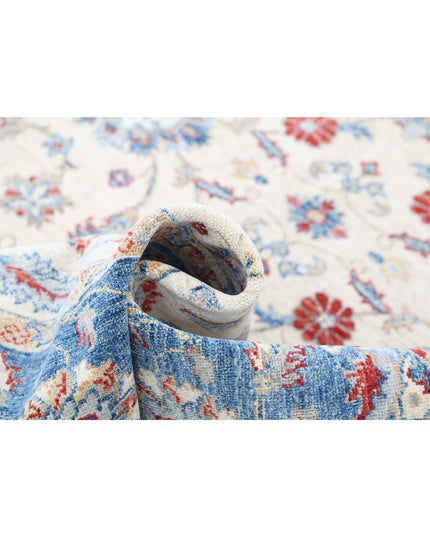 Ziegler 5' 6" X 7' 10" Hand Knotted Wool Rug 5' 6" X 7' 10" (168 X 239) / Ivory / Wool