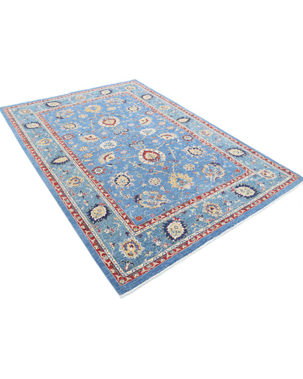 Ziegler 5' 7" X 7' 10" Hand Knotted Wool Rug 5' 7" X 7' 10" (170 X 239) / Blue / Wool