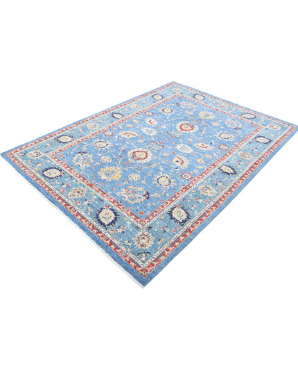 Ziegler 5' 7" X 7' 10" Hand Knotted Wool Rug 5' 7" X 7' 10" (170 X 239) / Blue / Wool