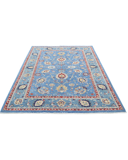 Ziegler 5' 7" X 7' 10" Hand Knotted Wool Rug 5' 7" X 7' 10" (170 X 239) / Blue / Wool