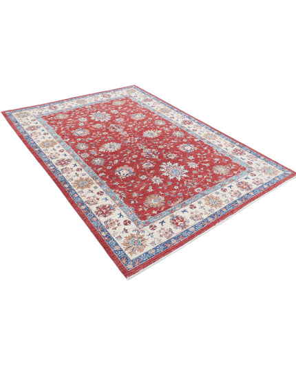 Ziegler 5' 8" X 7' 8" Hand Knotted Wool Rug 5' 8" X 7' 8" (173 X 234) / Red / Wool