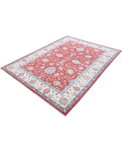 Ziegler 5' 8" X 7' 8" Hand Knotted Wool Rug 5' 8" X 7' 8" (173 X 234) / Red / Wool