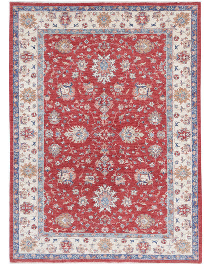 Ziegler 5' 8" X 7' 8" Hand Knotted Wool Rug 5' 8" X 7' 8" (173 X 234) / Red / Wool
