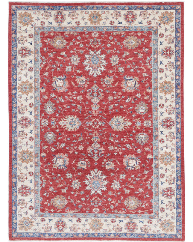 Ziegler 5' 8" X 7' 8" Hand Knotted Wool Rug 5' 8" X 7' 8" (173 X 234) / Red / Wool
