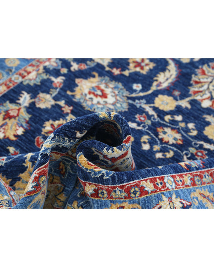 Ziegler 5' 6" X 8' 1" Hand Knotted Wool Rug 5' 6" X 8' 1" (168 X 246) / Blue / Wool