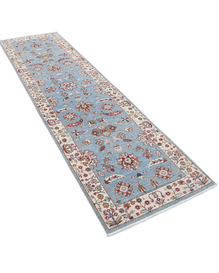 Ziegler 2' 8" X 9' 9" Hand Knotted Wool Rug 2' 8" X 9' 9" (81 X 297) / Blue / Wool