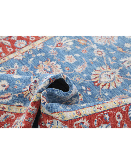 Ziegler 5' 1" X 6' 5" Hand Knotted Wool Rug 5' 1" X 6' 5" (155 X 196) / Blue / Wool