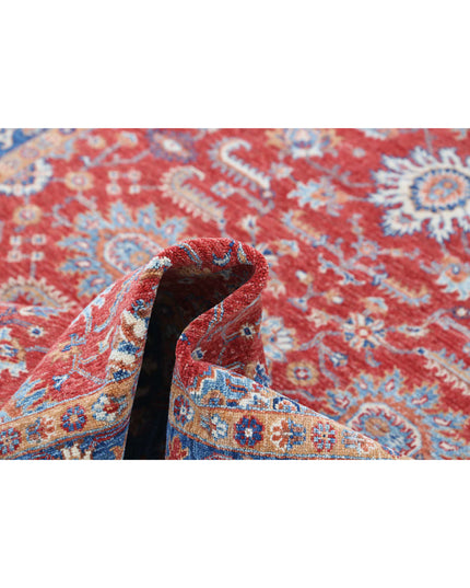 Ziegler 4' 9" X 6' 7" Hand Knotted Wool Rug 4' 9" X 6' 7" (145 X 201) / Red / Wool