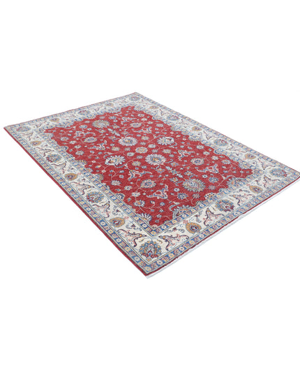 Ziegler 4' 11" X 6' 7" Hand Knotted Wool Rug 4' 11" X 6' 7" (150 X 201) / Red / Wool