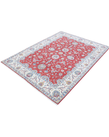 Ziegler 4' 11" X 6' 7" Hand Knotted Wool Rug 4' 11" X 6' 7" (150 X 201) / Red / Wool